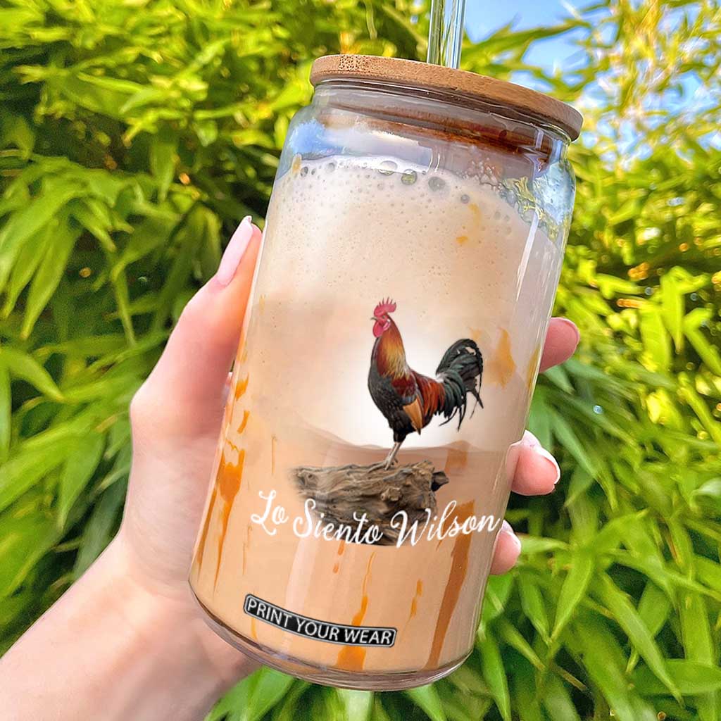 Lo Siento Wilson Funny Chicken Floating Meme Glass Can Dramatic Rooster Parody Spanish Apology TS02 Black Print Your Wear