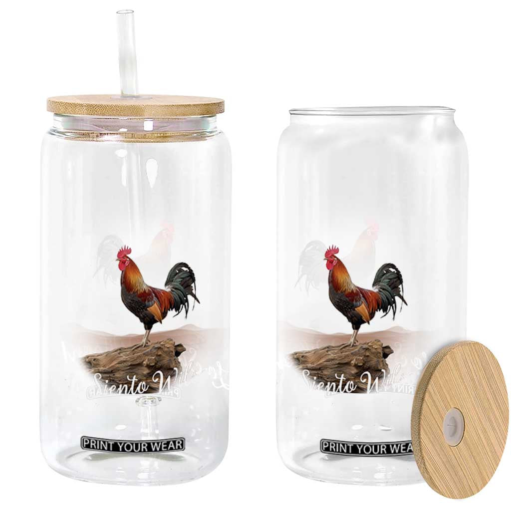 Lo Siento Wilson Funny Chicken Floating Meme Glass Can Dramatic Rooster Parody Spanish Apology TS02 Print Your Wear