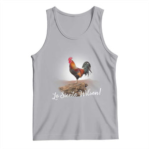 Lo Siento Wilson Funny Chicken Floating Meme Tank Top Dramatic Rooster Parody Spanish Apology TS02 Athletic Heather Print Your Wear