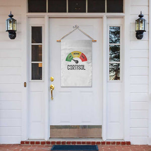 Funny Low Cortisol Stress Meter Garden Flag Low Medium High Anxiety Humor TS02 Print Your Wear