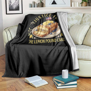 Justice for the Lemon Pound Cake Vintage Throw Blanket Funny Viral Meme Dessert Parody Rap Fans TS02 Print Your Wear