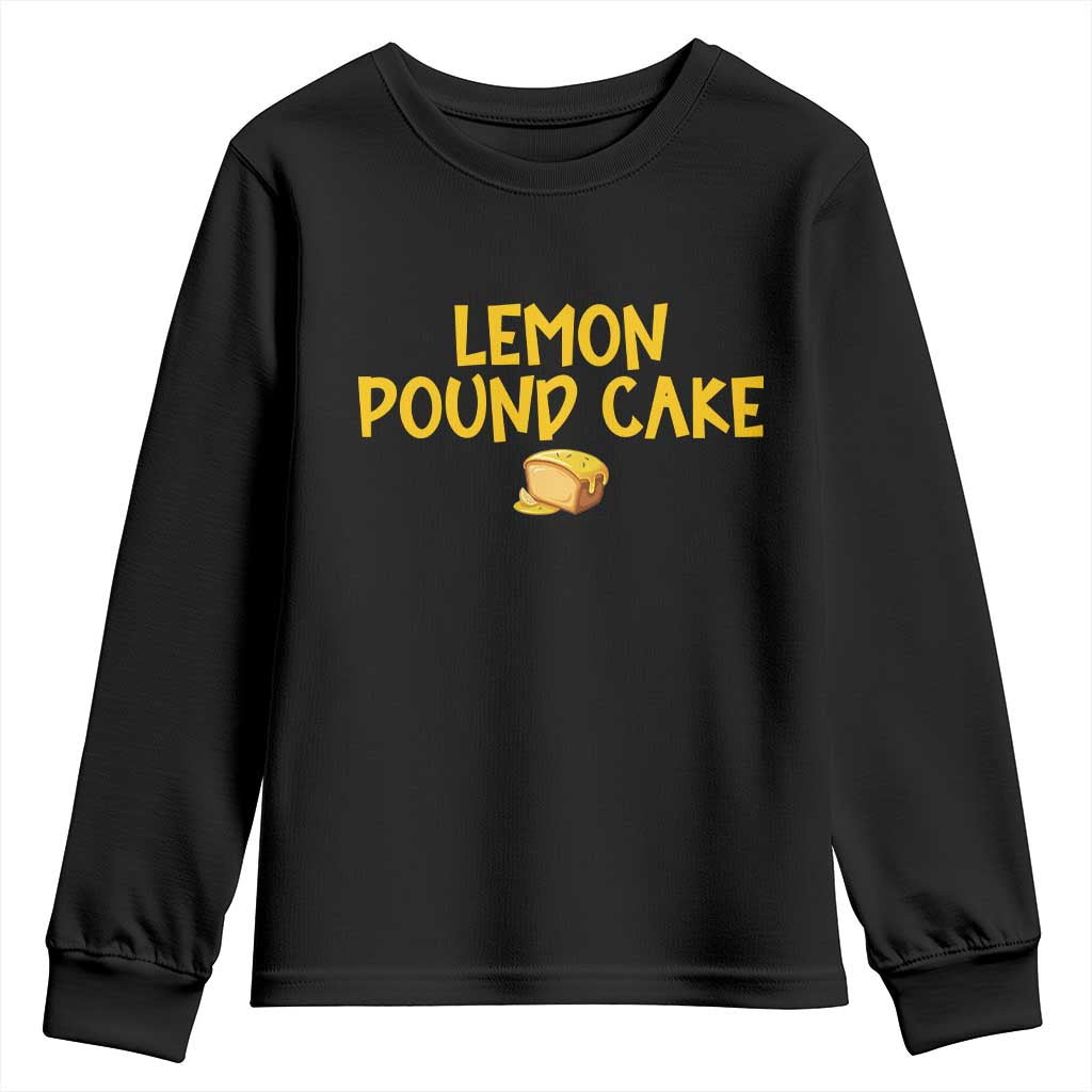 Lemon Pound Cake Team Youth Sweatshirt Viral Meme Dessert Parody Internet Culture Fans TS02 Black Print Your Wear