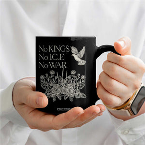 No Wars No Ice No Kings Botanical Dove Coffee Mug Peace Symbol Anti War Human Rights Protest TS02 Print Your Wear
