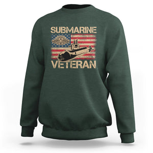 Navy Veteran Sweatshirt American Flag Submarine TS02 Printyourwear