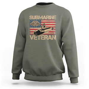 Navy Veteran Sweatshirt American Flag Submarine TS02 Printyourwear