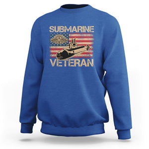 Navy Veteran Sweatshirt American Flag Submarine TS02 Printyourwear