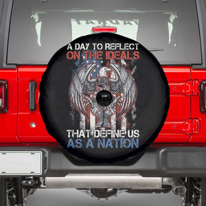 American Patriotic Spare Tire Cover A Day To Reflect On The Ideals That Define Us As A Nation TS02 Black Print Your Wear