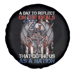 American Patriotic Spare Tire Cover A Day To Reflect On The Ideals That Define Us As A Nation TS02 Print Your Wear