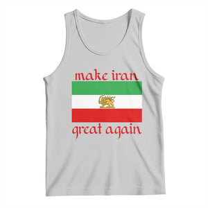 Make Iran Great Again Tank Top Vintage Lion and Sun Flag Patriotic Iranian Pride TS02 Ash Print Your Wear
