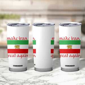 Make Iran Great Again Tumbler Cup Vintage Lion and Sun Flag Patriotic Iranian Pride TS02 Print Your Wear