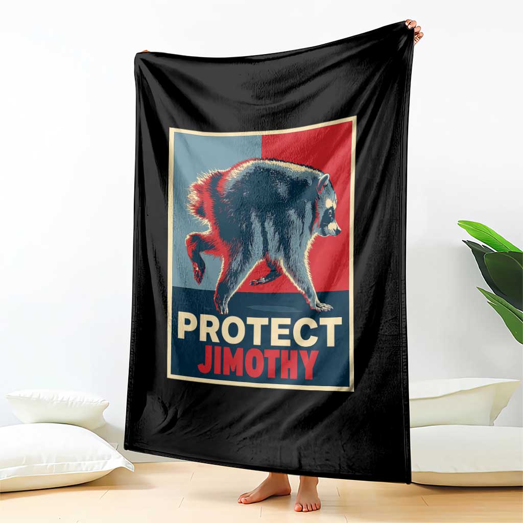 Protect Jimothy Seattle Raccoon Supporter Throw Blanket Hope Style Poster Parody Graphic TS02 Print Your Wear