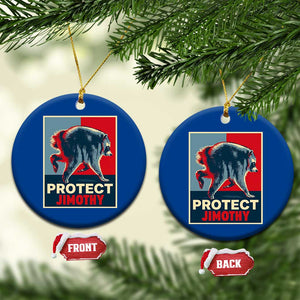 Protect Jimothy Seattle Raccoon Supporter Ceramic Ornament Hope Style Poster Parody Graphic TS02 1pc Blue Print Your Wear