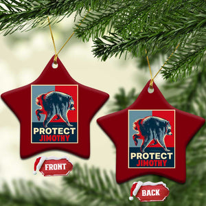 Protect Jimothy Seattle Raccoon Supporter Ceramic Ornament Hope Style Poster Parody Graphic TS02 Print Your Wear