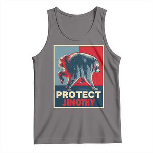 Protect Jimothy Seattle Raccoon Supporter Tank Top Hope Style Poster Parody Graphic TS02 Deep Heather Print Your Wear