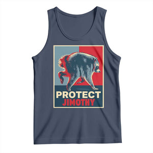Protect Jimothy Seattle Raccoon Supporter Tank Top Hope Style Poster Parody Graphic TS02 Navy Print Your Wear