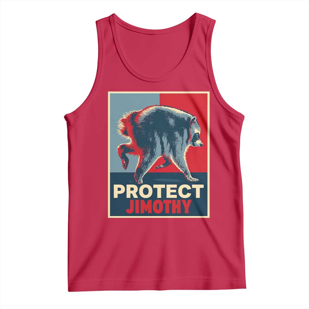 Protect Jimothy Seattle Raccoon Supporter Tank Top Hope Style Poster Parody Graphic TS02 Red Print Your Wear