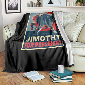Jimothy For President Parody Throw Blanket Hope Style Viral Seattle Raccoon Graphic TS02 Print Your Wear
