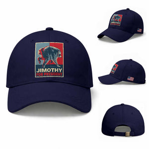 Jimothy For President Parody Baseball Cap Hope Style Viral Seattle Raccoon Graphic TS02 Baseball Cap Universal Fit Dark Blue Print Your Wear