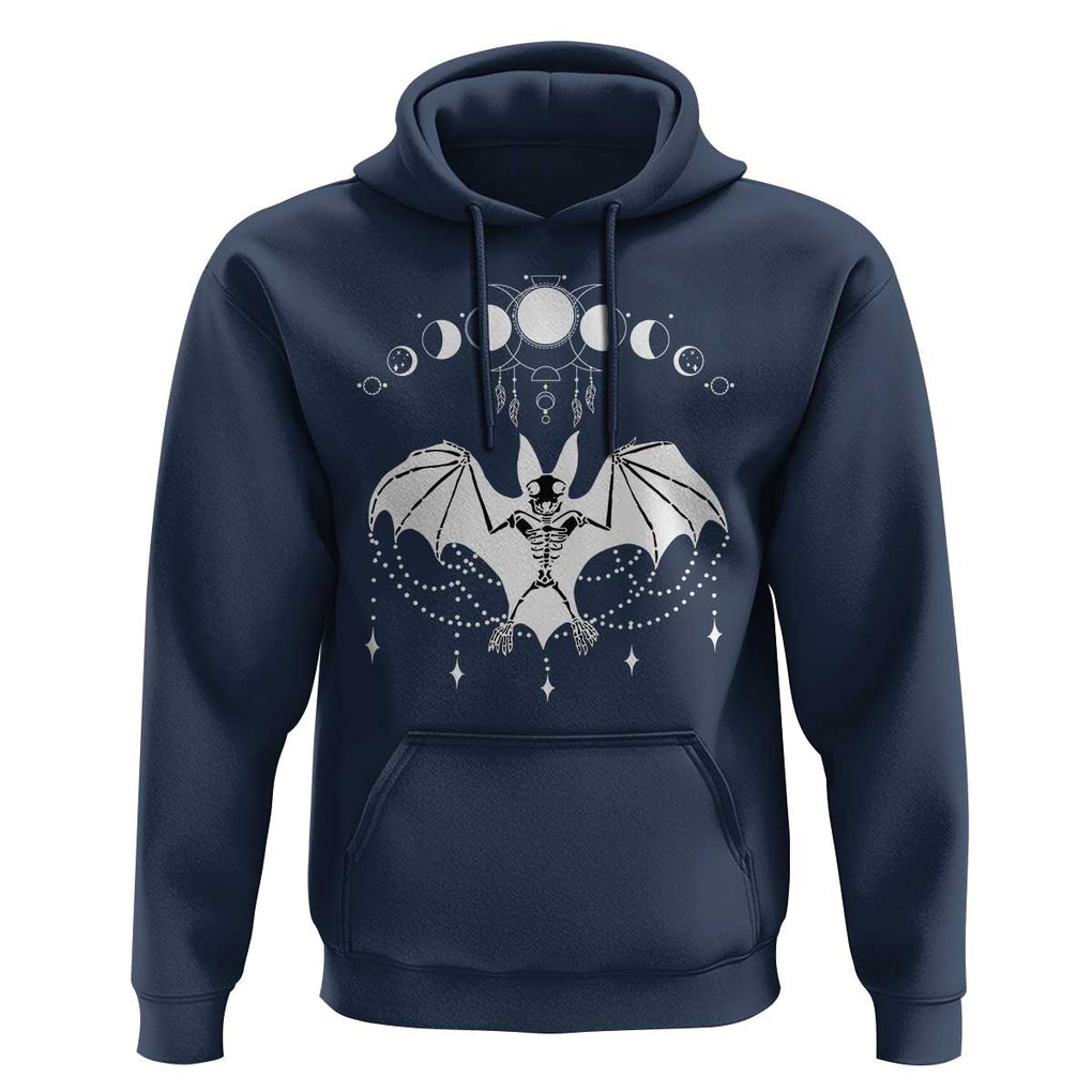 Halloween Bat Hoodie Stay Spooky Witchy Celestial Dark Academia TS02 Navy Print Your Wear