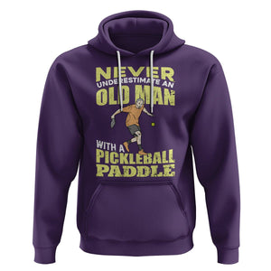 Old Man Pickleball Hoodie It's Weird Being The Same Age As Old People TS02 Purple Printyourwear