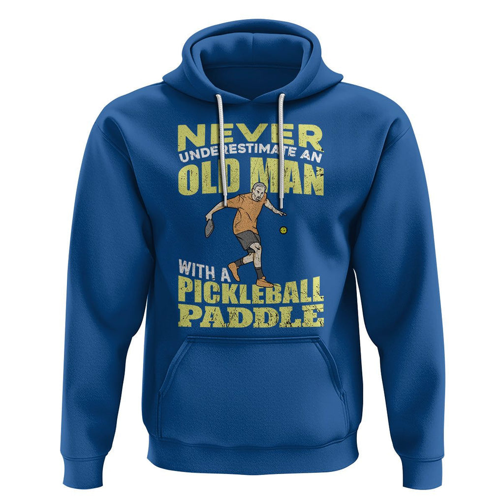 Old Man Pickleball Hoodie It's Weird Being The Same Age As Old People TS02 Royal Blue Printyourwear