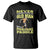 Old Man Pickleball T Shirt Never Underestimate Men With A Paddle TS02 Black Printyourwear