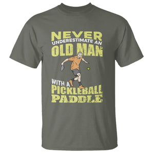 Old Man Pickleball T Shirt It's Weird Being The Same Age As Old People TS02 Military Green Printyourwear