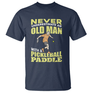 Old Man Pickleball T Shirt It's Weird Being The Same Age As Old People TS02 Navy Printyourwear