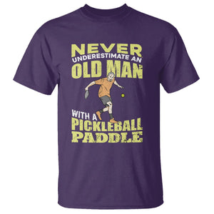 Old Man Pickleball T Shirt It's Weird Being The Same Age As Old People TS02 Purple Printyourwear