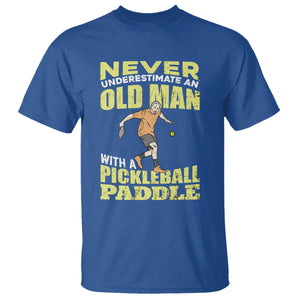 Old Man Pickleball T Shirt It's Weird Being The Same Age As Old People TS02 Royal Blue Printyourwear