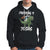 Crushing It With Jesus Hoodie Funny Riding Dinosaur TS02 Black Printyourwear