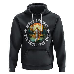 Jesus Hoodie The Way The Truth The Life TS02 Black Printyourwear