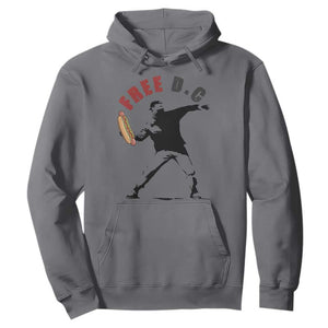 Free DC Sandwich Toss Hoodie Washington DC Political Satire TS02 Charcoal Print Your Wear