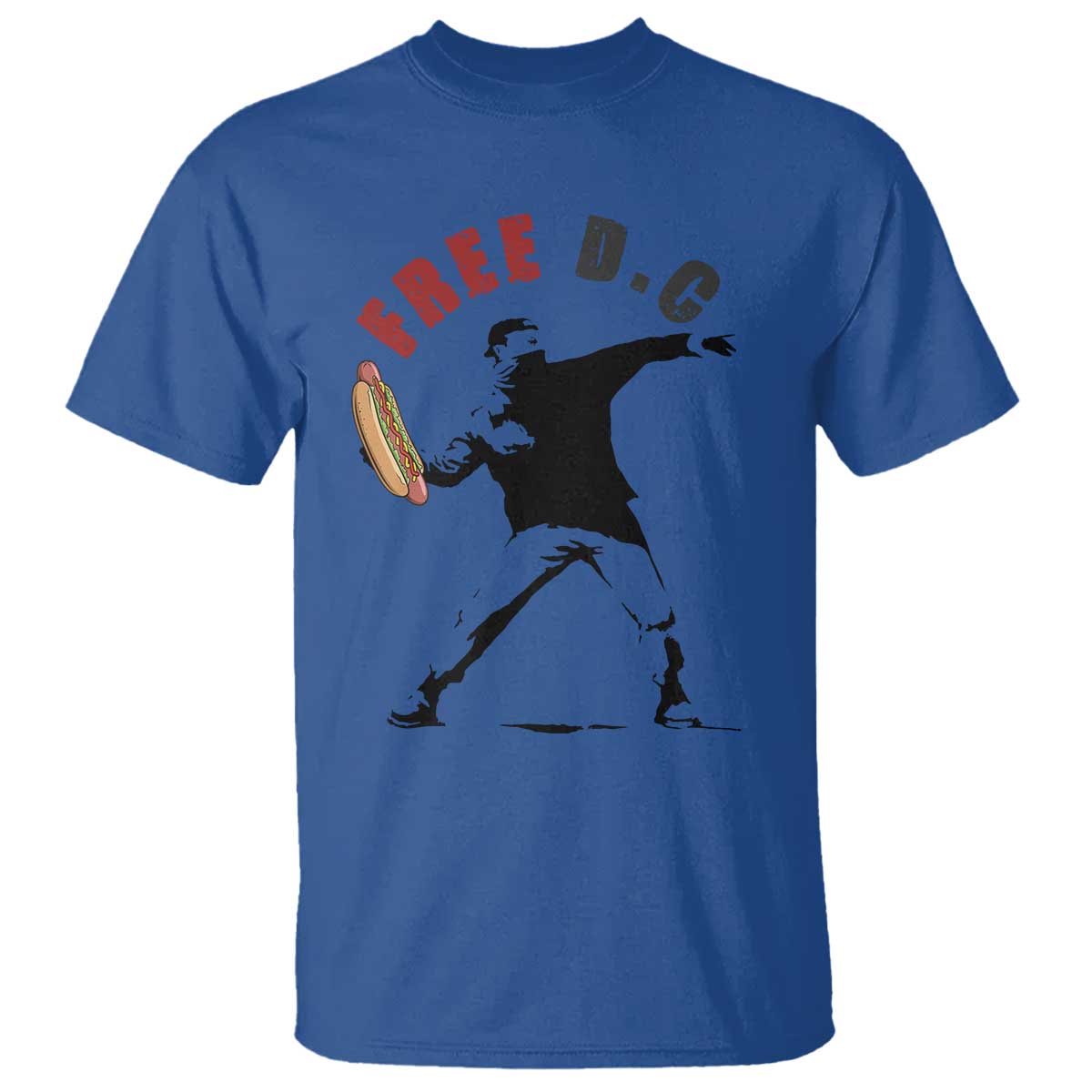 Free DC Sandwich Toss T Shirt Washington DC Political Satire TS02 Royal Blue Print Your Wear