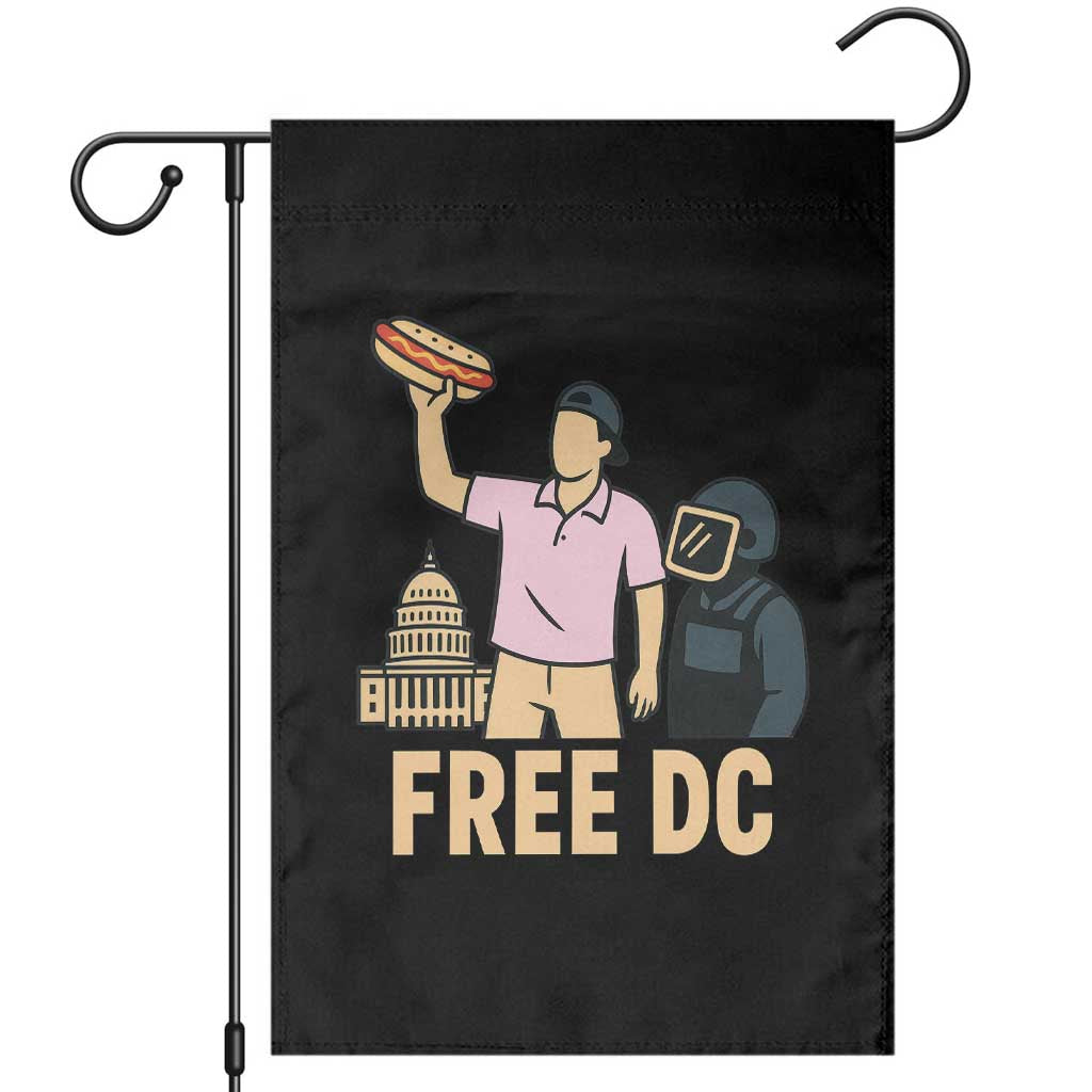 Free DC Sandwich Guy Garden Flag Washington DC Pride Political Satire TS02 Black Print Your Wear