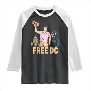 Free DC Sandwich Guy Raglan Shirt Washington DC Pride Political Satire TS02 Black White Print Your Wear
