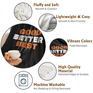 Good Better Best CFB Inspirational Throw Blanket Fierce Bears Claw Graphic for Fan TS02 Print Your Wear