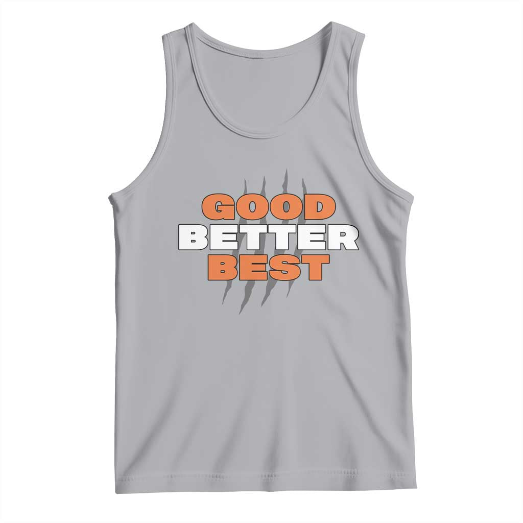 Good Better Best CFB Inspirational Tank Top Fierce Bears Claw Graphic for Fan TS02 Athletic Heather Print Your Wear