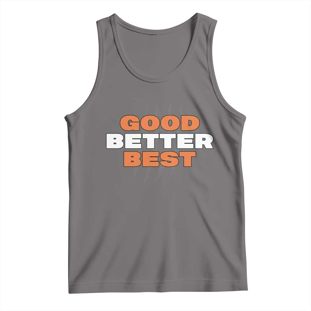 Good Better Best CFB Inspirational Tank Top Fierce Bears Claw Graphic for Fan TS02 Deep Heather Print Your Wear