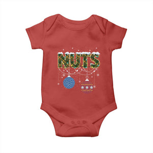 Christmas Couples Baby Onesie Chestnuts Xmas Matching Family Funny Nuts TS02 Red Print Your Wear