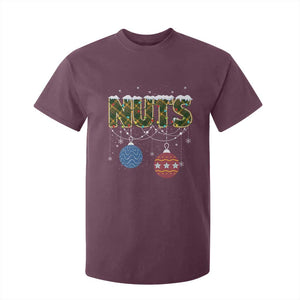 Christmas Couples T Shirt For Kid Chestnuts Xmas Matching Family Funny Nuts TS02 Maroon Print Your Wear