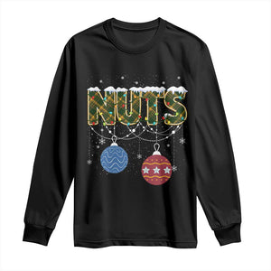 Christmas Couples Long Sleeve Shirt Chestnuts Xmas Matching Family Funny Nuts TS02 Black Print Your Wear