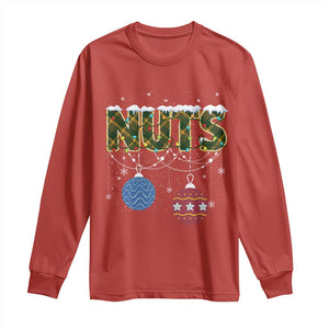 Christmas Couples Long Sleeve Shirt Chestnuts Xmas Matching Family Funny Nuts TS02 Red Print Your Wear