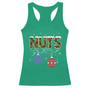 Christmas Couples Racerback Tank Top Chestnuts Xmas Matching Family Funny Nuts TS02 Irish Green Print Your Wear