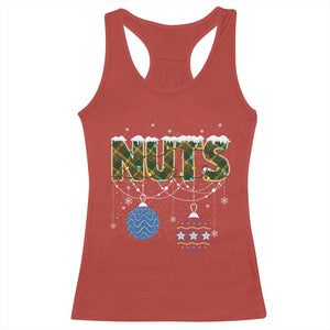 Christmas Couples Racerback Tank Top Chestnuts Xmas Matching Family Funny Nuts TS02 Red Print Your Wear