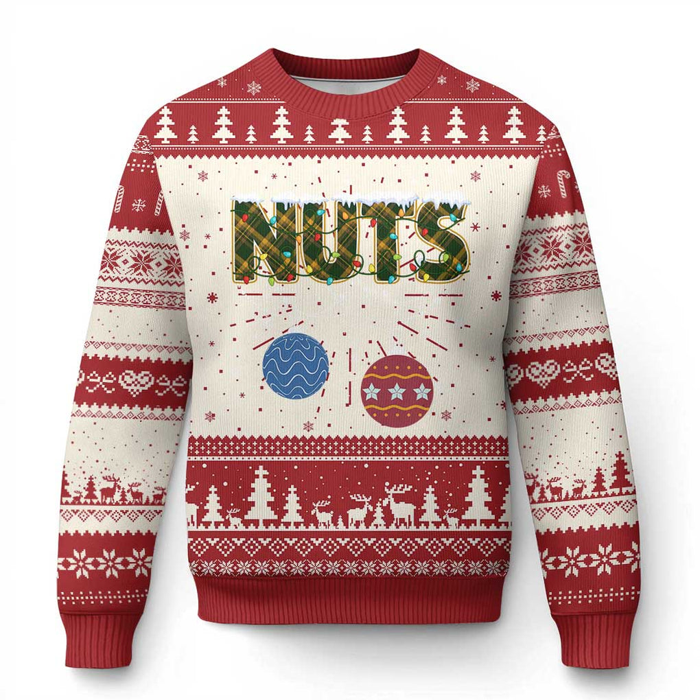 Christmas Couples Ugly Christmas Sweater Chestnuts Xmas Matching Family Funny Nuts TS02 Red Print Your Wear