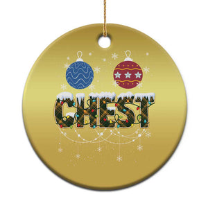 Christmas Couples Christmas Ornament Chestnuts Xmas Matching Family Funny Chest TS02 Print Your Wear