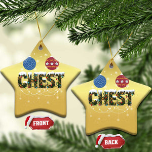 Christmas Couples Christmas Ornament Chestnuts Xmas Matching Family Funny Chest TS02 Star Gold Print Your Wear