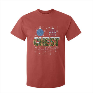 Christmas Couples T Shirt For Kid Chestnuts Xmas Matching Family Funny Chest TS02 Red Print Your Wear