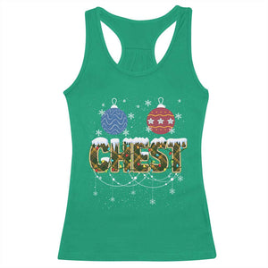 Christmas Couples Racerback Tank Top Chestnuts Xmas Matching Family Funny Chest TS02 Irish Green Print Your Wear